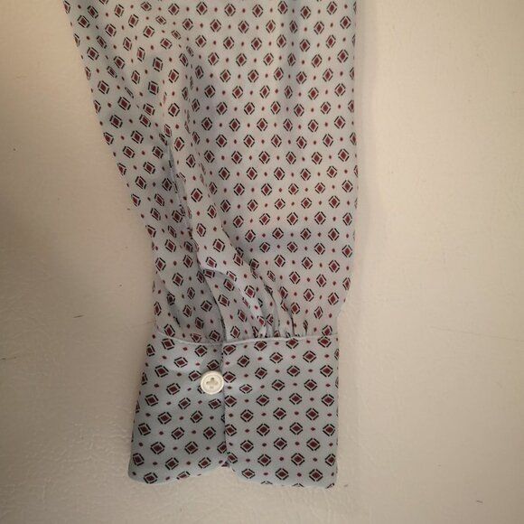 Anne Taylor Loft Ladies Long Sleeve Tab Collar Blouse - Picture 6 of 8